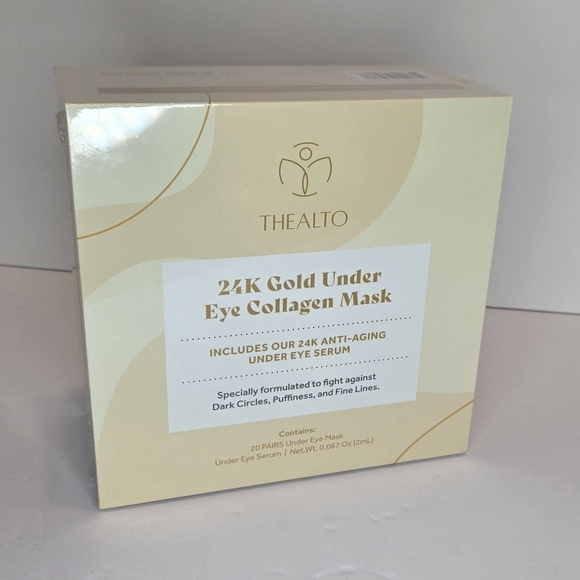 Thealto 24K Gold Under Eye Collagen Mask. NIB - Picture 10 of 11